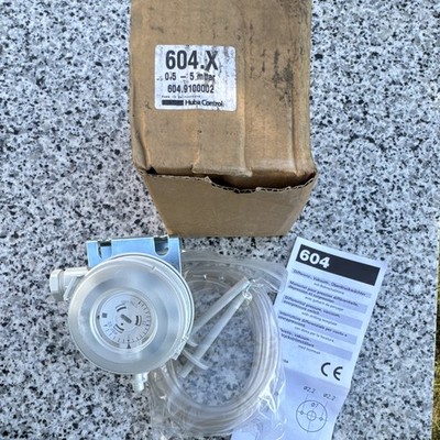 Huba Control 604.X Differentialdruckschalter 0,5 5 mbar 604.9100002 m. Schlauch