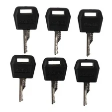  6Pcs D250 Ignition Keys, Key Replacement Car Assessories Parts for Case 