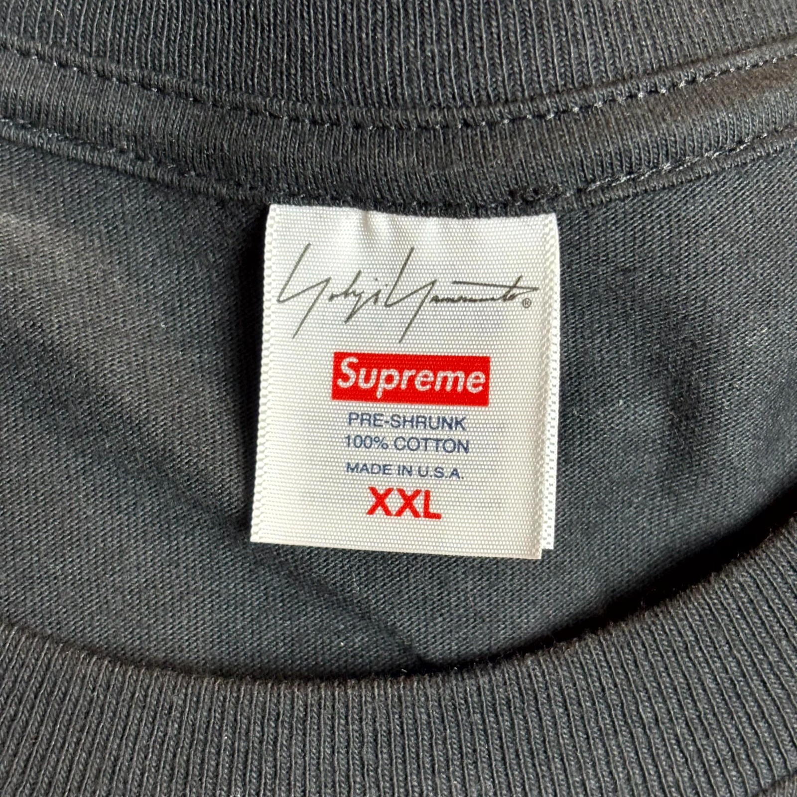 Supreme Yohji Yamamoto Pumpkin Tee 2XL Black Graphic T-Shirt Collab Mens New thumbnail 6