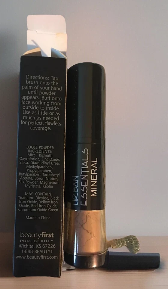 New Urban Essentials Tap N Glow Mineral Loose Powder Foundation Beige A Vu NIB - Image 2 of 3