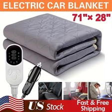 Heated Car Blanket 12V Electric Blanket for Car Truck SUV Portable Heated Throw