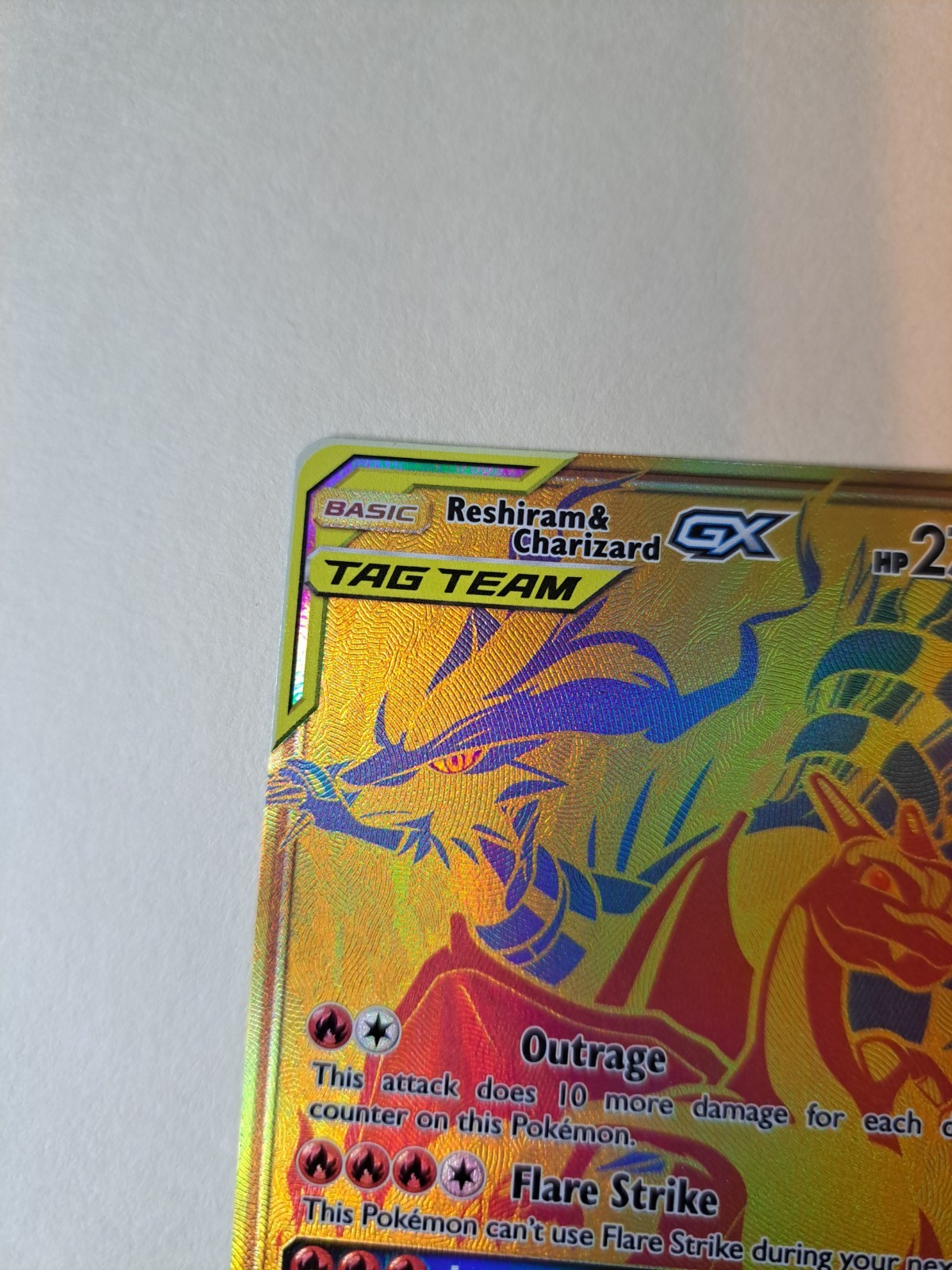 Pokémon TCG Reshiram & Charizard GX SM247 view 3