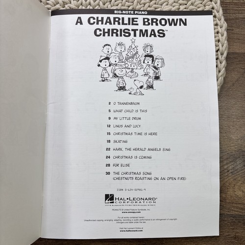 A Charlie Brown Christmas Big Note Songbook for Piano Hal Leonard - Bild 5 von 6