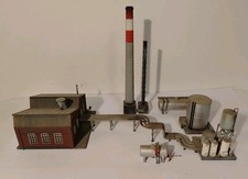 N Scale Industrial Building Set Smokestack, T...