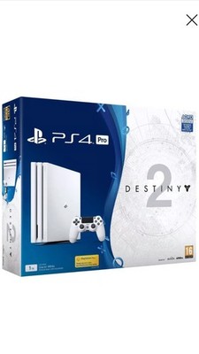 Sony PS4 PlayStation 4 Pro 1TB Destiny 2 Edition Glacier White