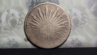 Mexico Mo (Mexico City) 8 Reales Cap & Rays type Date Worn