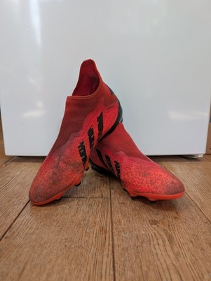Adidas Predator Freak .3 Laceless Demonscale Rot Herren Fußballschuhe UK 10 FG