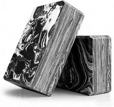 2-Pack Yoga Blocks, High-Density 9"X6"X3" Yoga Brick Foam Blocks Non-Slip EVA Fo