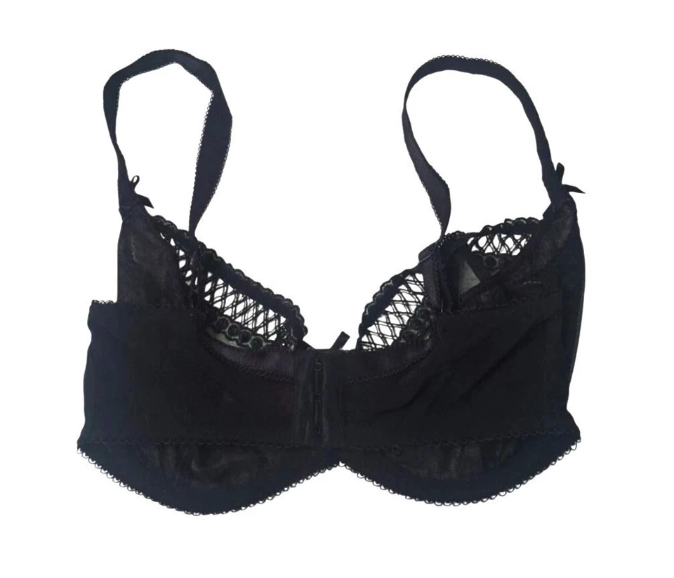 Sujetador de balcón negro de encaje Curvy Kate - Reino Unido talla 34FF - EE. UU. talla 34H Foto 2 de 4