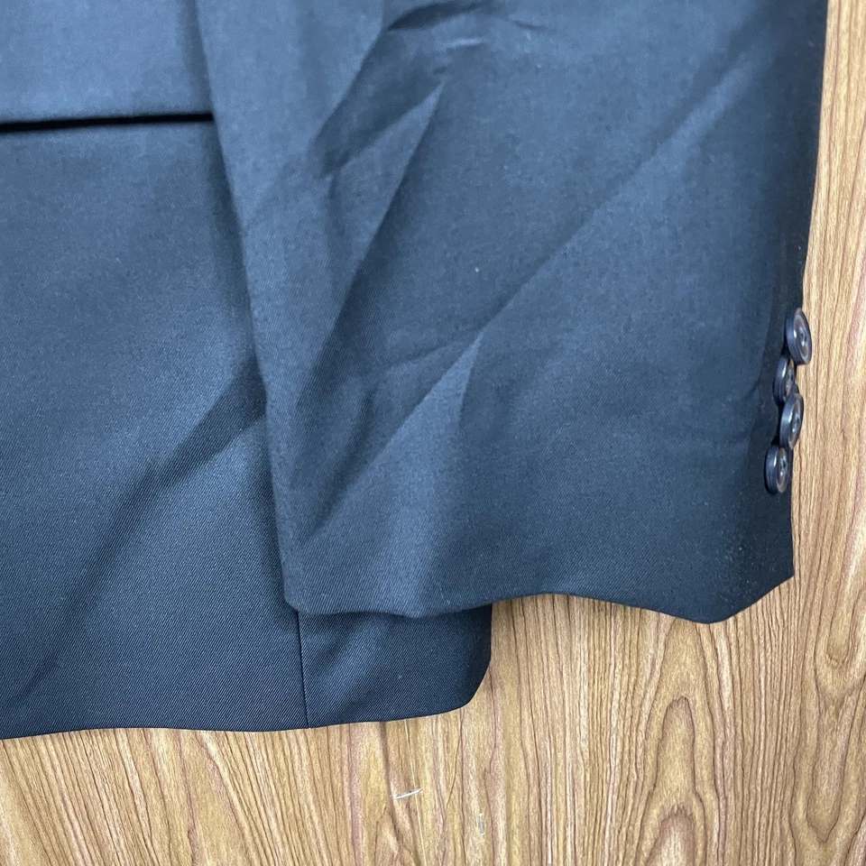 Chaqueta Blazer Sean John Para Hombre 48R Azul Poliéster Sólido Doble Ventilación Dos Botones Foto 3 de 4