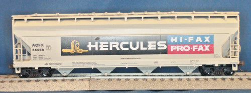 JP HO Athearn Rail Runner Kit 128 ACFX Hercules 4 bahías tolva cubierta #55069 | Condition: Used