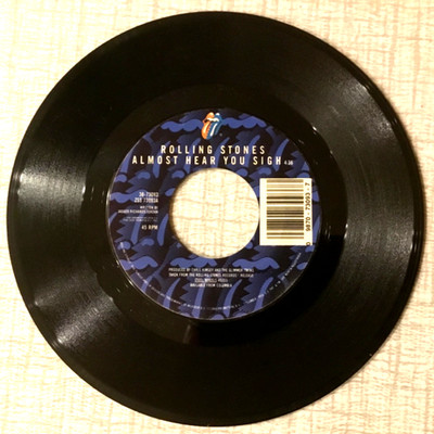 1990 The Rolling Stones, Almost Hear You Sigh/Break The Spell 45rpm
