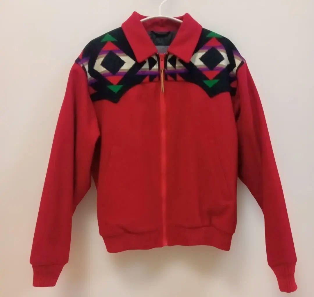 Pendleton Native Pattern 70s Vintage Wool Jacket,… - image 1