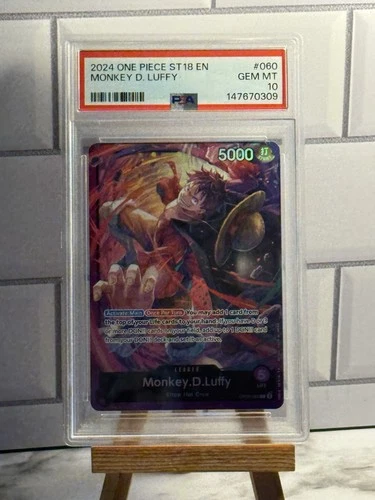 One Piece Monkey D Luffy OP05-060 ST18 PSA 10 GEM MINT