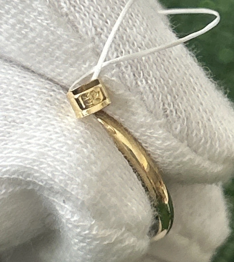 Colgante de ángel floral de cristal de Murano con marco de oro amarillo macizo de 14K con signo de colección G2U Foto 3 de 4