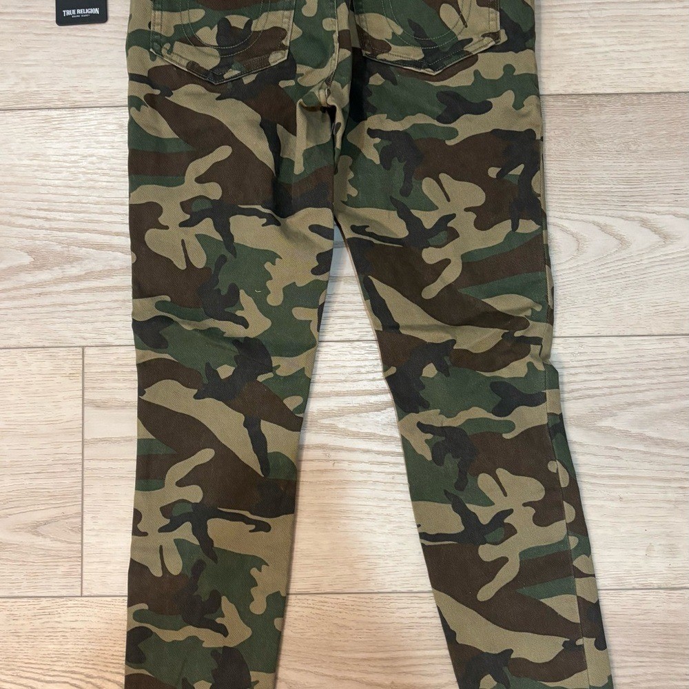 True Religion Jennie Mid Rise Camo Skinny Jeans size 27 New with tags thumbnail 7