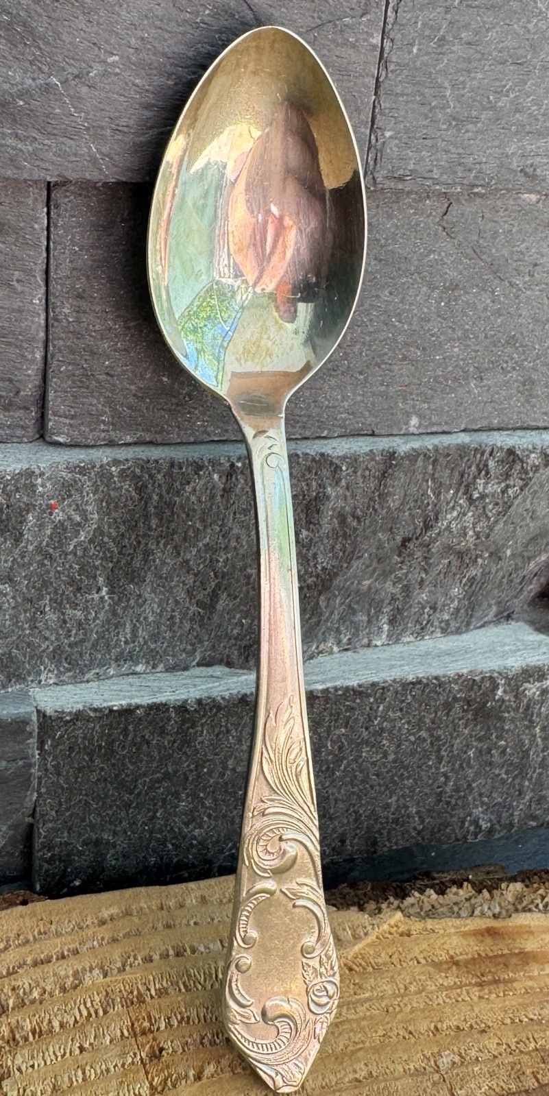 1 TEELÖFFEL VERSILBERT GARANTIE NEUSILBER TOP!