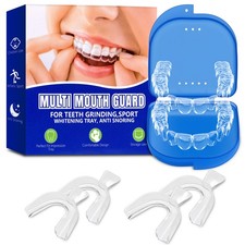 4X Mouth Guard Teeth Grinding Guard Dental Night Guard Custom Fit for Bruxism
