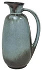 Vintage Frankoma Pottery 835 Pitcher Plainsman Grey Blue Glaze MCM 8" Oklahoma
