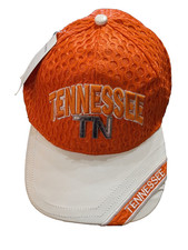 Tennessee Volunteers Hat Orange Mesh White Brim Adjustable - NWT - Defect