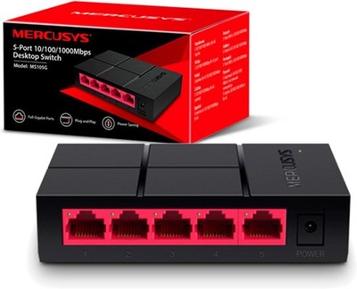Mercusys 5-port 10/100/1000mbps Desktop Ethernet Switch/hub, Ethernet Splitter