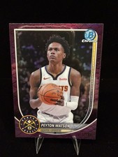 PEYTON WATSON #BCV-180 Reptilian Fuchsia Refractor /199 2025-26 Bowman basketbal