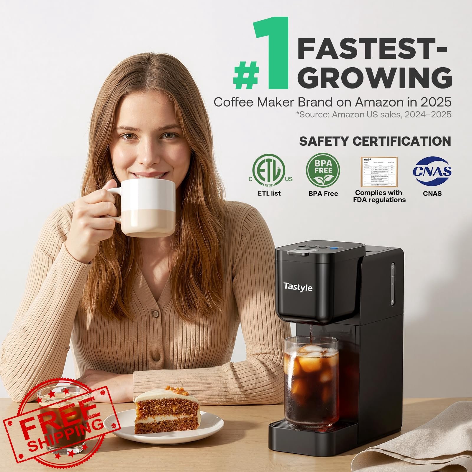 Black Hot Iced K Cup Ground 16 Oz