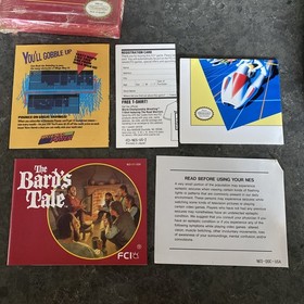 The Bard's Tale Nintendo NES Game Complete CIB Cartridge + Box + Booklet + Foam
