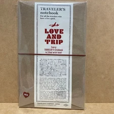 Traveler's Company. Love and Trip Red Notebook 2025 Regular Size New Unused