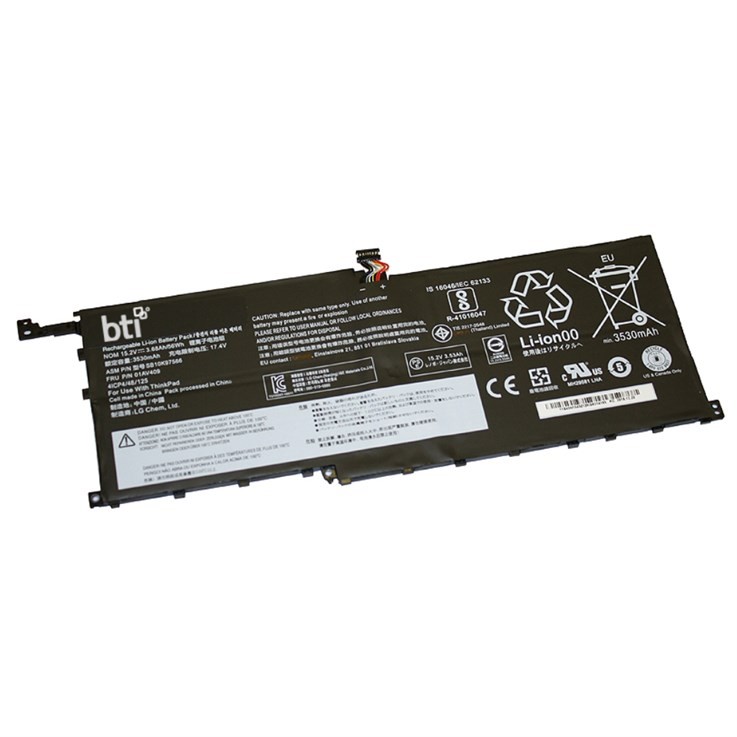 BTI 01AV458 compatible 50Wh 4-cell battery for LENOVO Thinkpad X1 Carbon g4