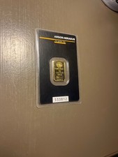 5 Gram Argor Heraeus Gold Bar (New in Assay) 5785.25 per troy oz