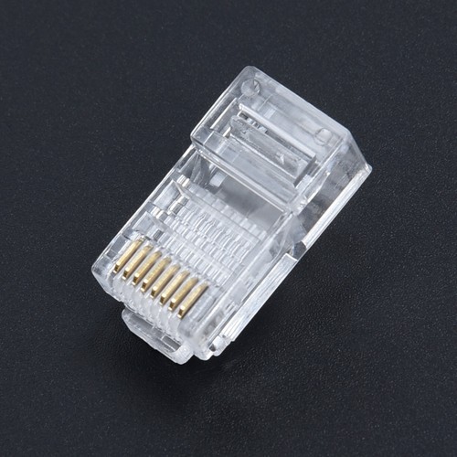 100Pcs-Network Modulaire Prise 8P8C CAT5e Câble Connecteur Fin Pass Par - Photo 9/12