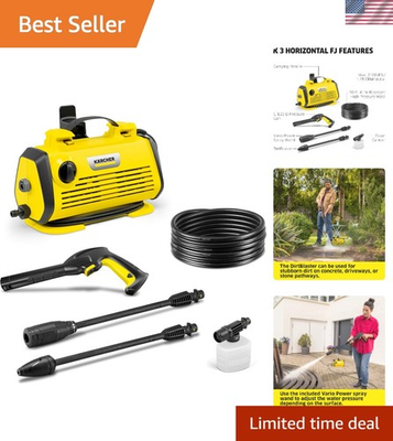 #ad Effortless Cleaning: K 3 Horizontal Pressure Washer 20ft Hose amp; Foam Cannon $359.99
