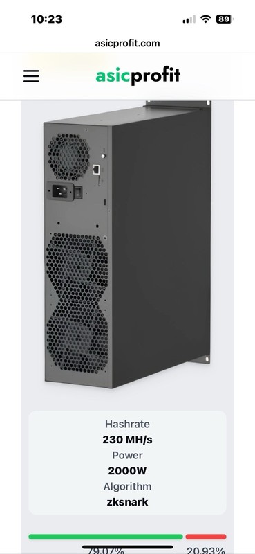 Goldshell E-AE1M - NEW never used black 230mh/s