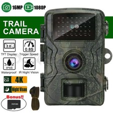 32GB Wildlife Trail Camera 1080P Game Night Vision Outdoor Motion Hunting Cam
