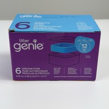 Litter Genie Refill Bags  Stand Alone Genuine Film 1 Count Pack of 5 , blue