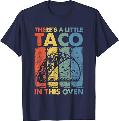 Little Taco Cinco De Mayo Funny Retro Mexican Food Unisex T-Shirt