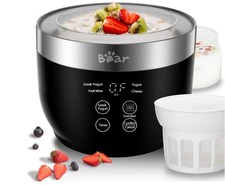 Máquina para hacer yogurt con de vidrio con ...