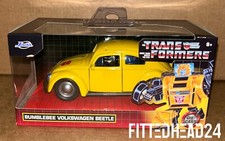 Jada Toys Diecast Transformers Bumblebee Volkswagen Beetle 1:32