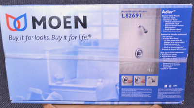 Faucet Shower Single Handle Chrome MOEN Adler Mixing Valve Handle Head New Box
