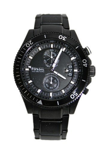 FOSSIL WAKEFIELD BLACK CHRONOGRAPH 