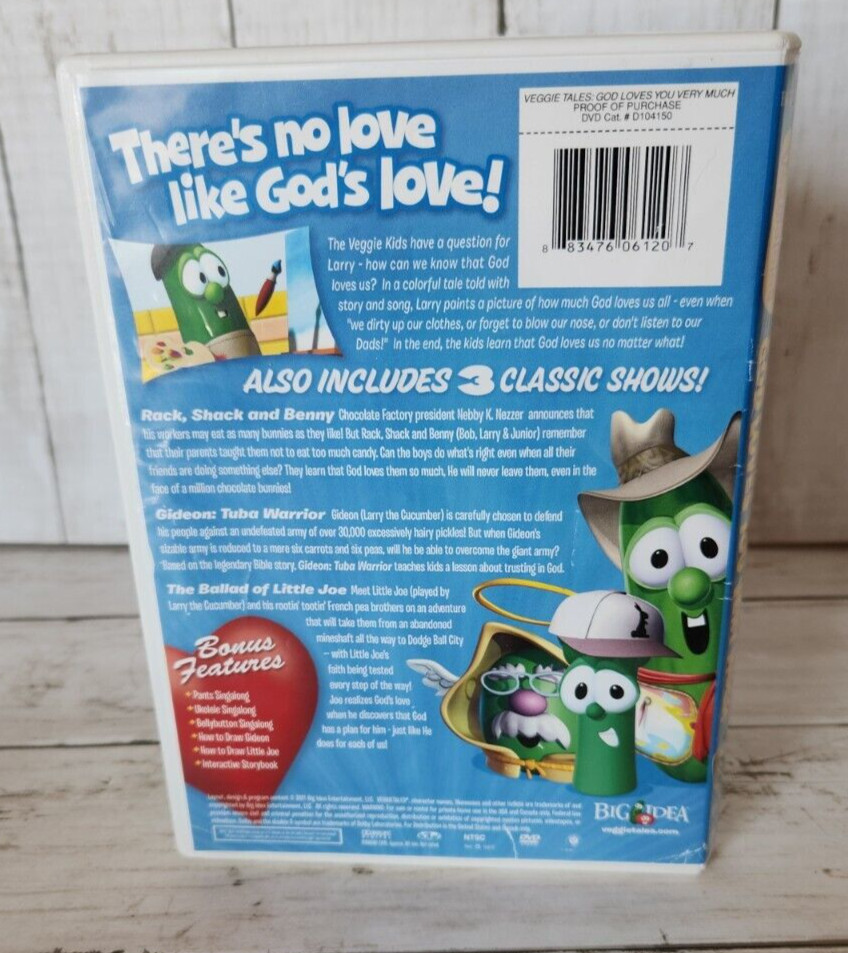 Veggie Tales "God Loves You Very Much" DVD