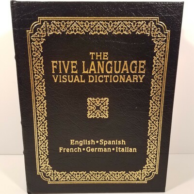 Firefly Five Language Visual Dictionary First Edition Gold Embossed Hardcover