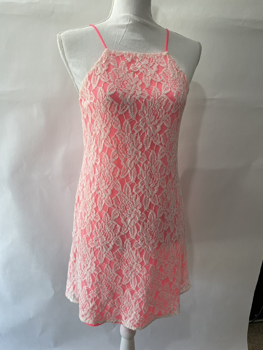 joa pink lace dress Juliana Dress (Pink) S