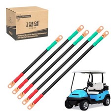 Golf Cart Battery Cables for 48V Club Car Precedent 2008+, 4 Gauge Wiring Cables