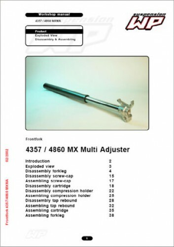 KTM WP 4357 4860 MXMA Suspension Fork Workshop Manual | eBay