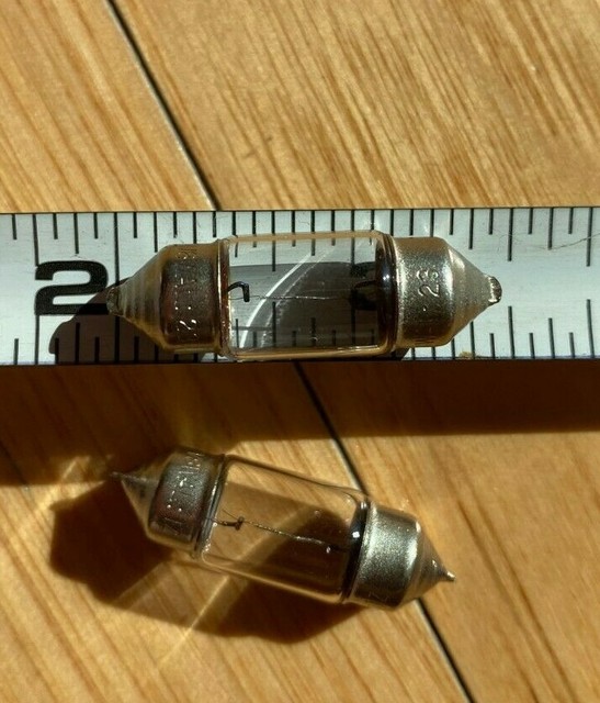 36mm Toshiba Festoon Halogen 2 Light Bulbs (USED) eBay