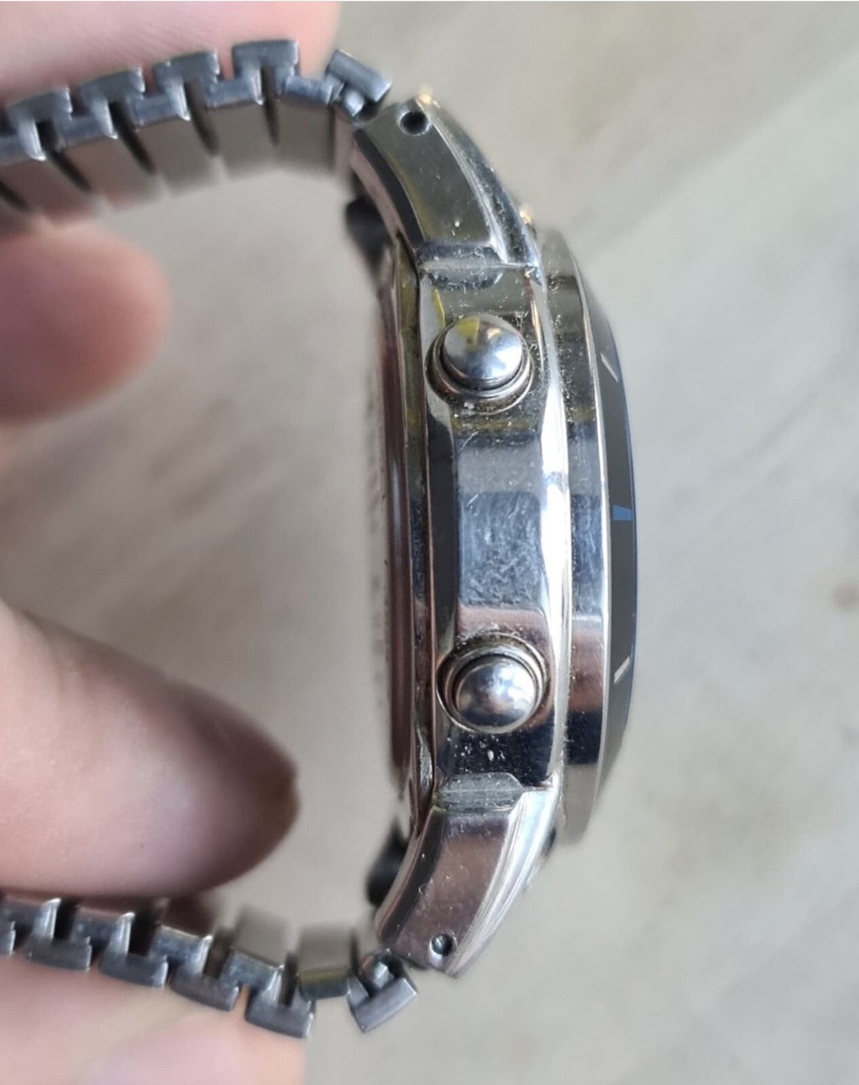 CASIO クロノグラフ WR100M ステンレス CASIO クロノグラフ WR100M ステンレス CASIO クロノグラフ