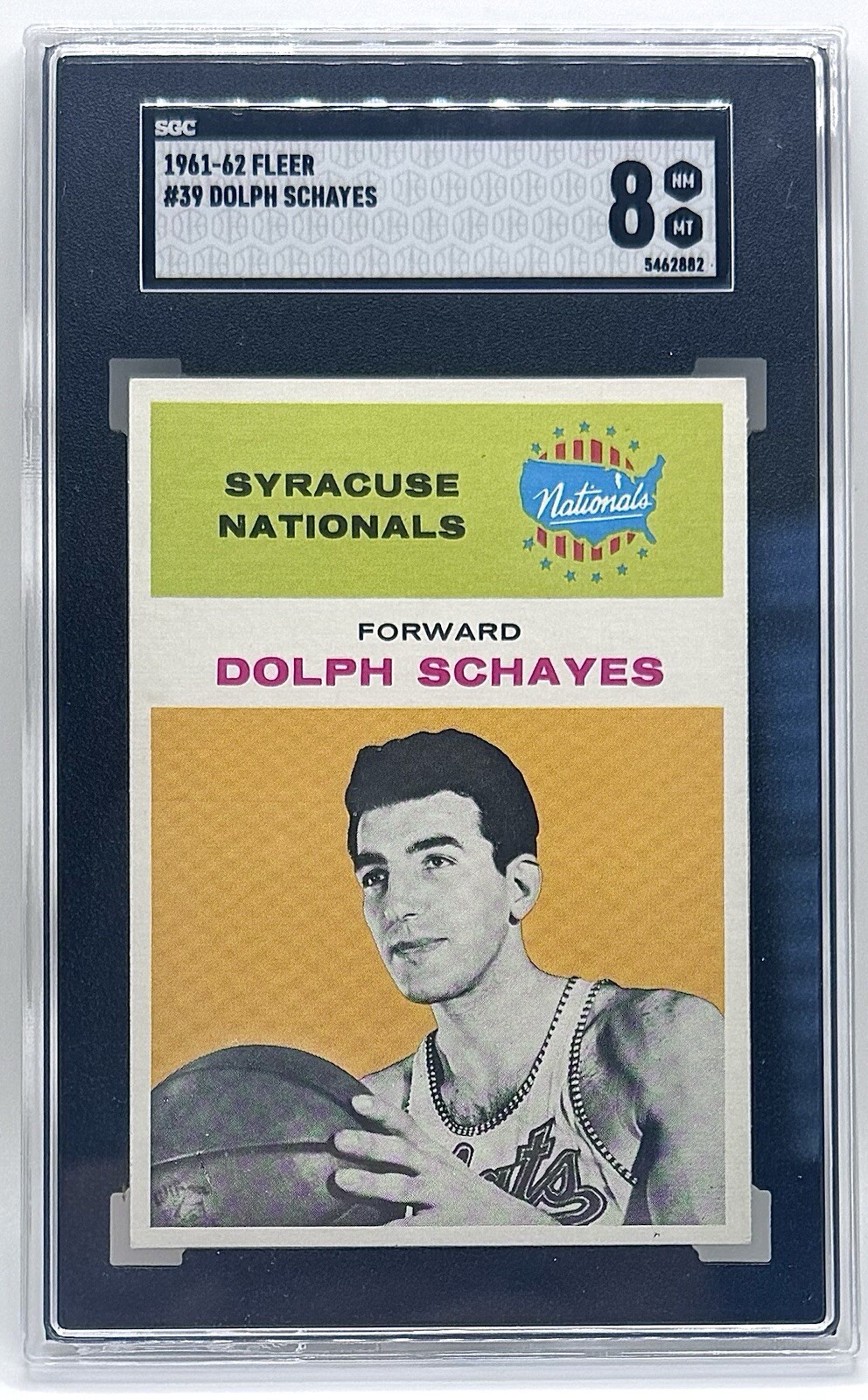 1961 Fleer #39 Dolph Schayes SGC 8 NM-MT