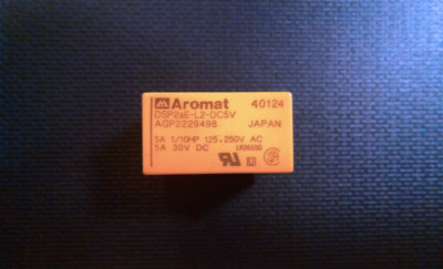 3X DSP2aE-L2-DC5V AROMAT DSP-Relay Miniature Power Relay 5A DPDT 5V DC Latching